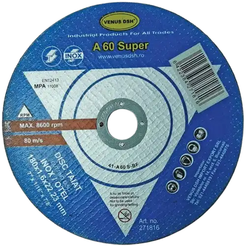 Disc taiat inox 180x1.6x22/23 mm