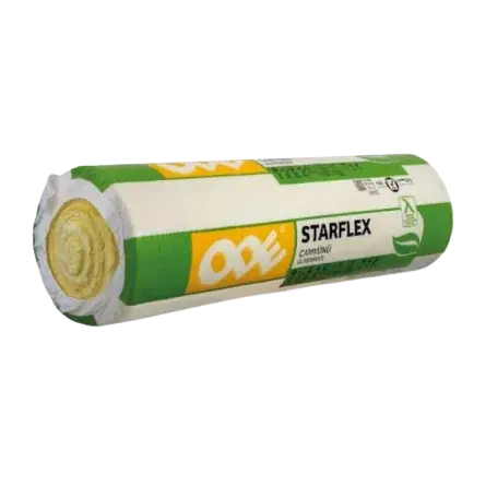 Vata Minerala Ode Starflex Alu, 1200x8000x100 mm , 9,6 m²/rola
