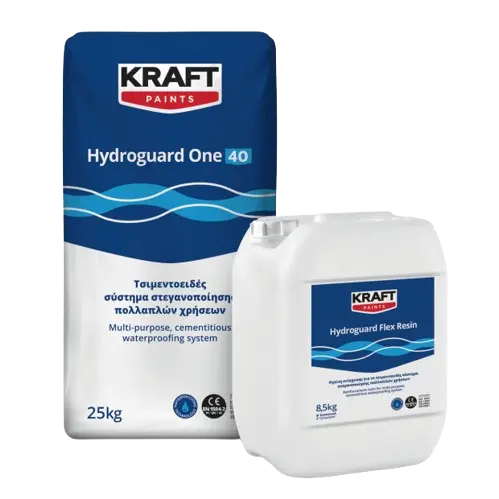 Kraft HYDROGUARD One White, 25 kg + Flex Rasi 8,5k