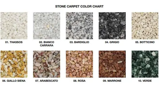 Agregate naturale colorate pentru covoare decorative, Isomat 2-4 mm, 07 ARABESCATO (Gri/roșu), 25 kg