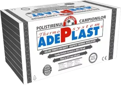 Polistiren Adeplast EPS 80, grafitat, 100 mm